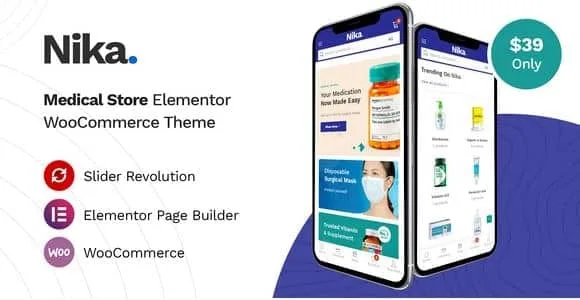 Nika - Medical Elementor WooCommerce Theme 1 Nika - Medical Elementor WooCommerce Theme