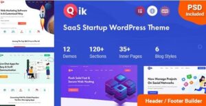 Qik - SaaS Startup WordPress Theme