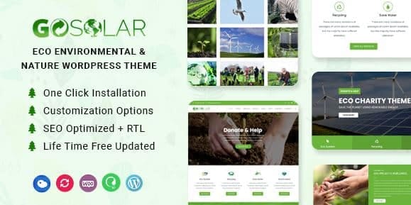 GoSolar - Eco Environmental & Nature WordPress Theme 1 GoSolar - Eco Environmental & Nature WordPress Theme
