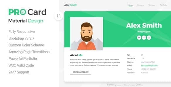 ProCard | vCard Template 1 ProCard | vCard Template