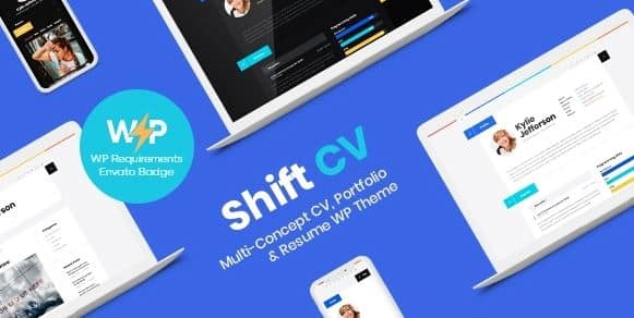 ShiftCV - Blog Resume Portfolio WordPress Theme 1 ShiftCV - Blog Resume Portfolio WordPress Theme