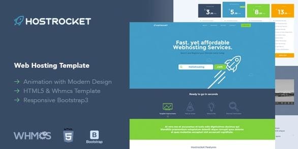Hostrocket WHMCS & HTML Template 1 Hostrocket WHMCS & HTML Template