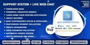 Support System-Live Web Chat & Client Desk & Ticket Help Desk