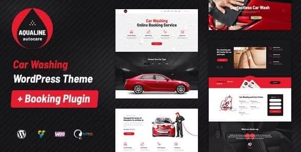 Aqualine - Car Washing Service with Booking System WordPress Theme 1 Aqualine - Car Washing Service with Booking System WordPress Theme