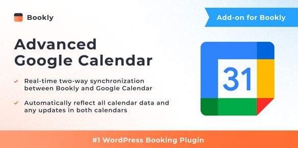 Bookly Advanced Google Calendar (Add-on) 1 Bookly Advanced Google Calendar (Add-on)