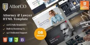 AttorCO - Attorney & Lawyers HTML Template