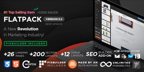 FLATPACK – Landing Pages Pack With Page Builder 1 FLATPACK – Landing Pages Pack With Page Builder