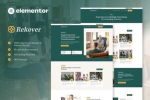 Rekover - Psychology & Counseling Elementor Template Kit