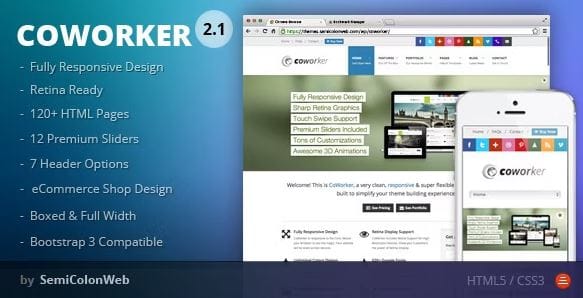 CoWorker - Responsive Multipurpose Template 1 CoWorker - Responsive Multipurpose Template