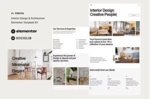 Interna - Interior Design & Architecture Elementor Template Kit