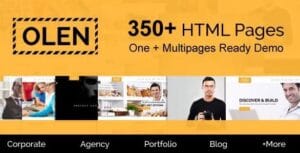OLEN - Multipurpose Responsive Corporate HTML5 Template