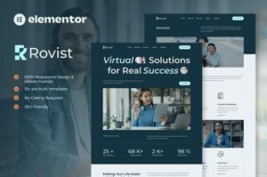 Rovist - Virtual Assistant Service Elementor Template Kit