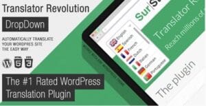Ajax Translator Revolution DropDown WP Plugin