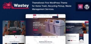 Wastey - Waste Pickup and Disposal Services WordPress Theme