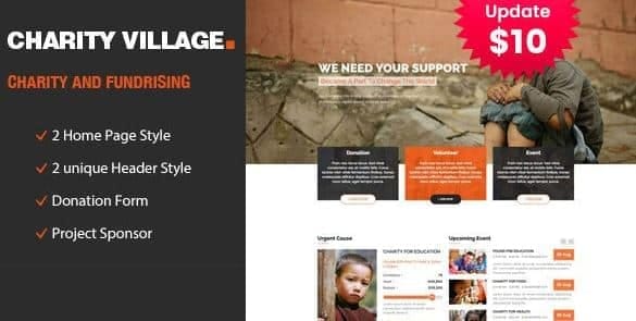 Charity Village - Responsive HTML Template for Fund Raising 1 Charity Village - Responsive HTML Template for Fund Raising