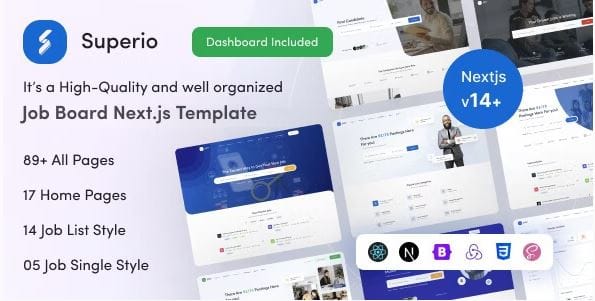 Superio – Job Portal & Job Board React NextJS Template 1 Superio – Job Portal & Job Board React NextJS Template