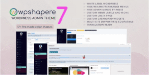Wordpress Admin Theme - WPShapere