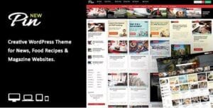 Pin = Pinterest Style / Personal Masonry Blog / Front-end Submission