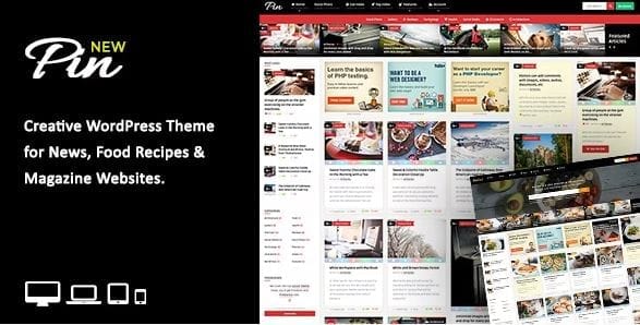Pin = Pinterest Style / Personal Masonry Blog / Front-end Submission 1 Pin = Pinterest Style / Personal Masonry Blog / Front-end Submission