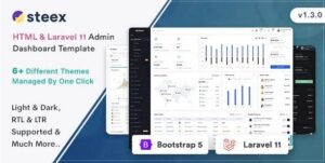 Steex - HTML & Laravel Admin Dashboard Template