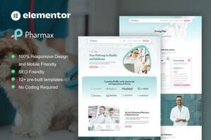 Pharmax - Pharmacy & Medical Elementor Pro Template Kit
