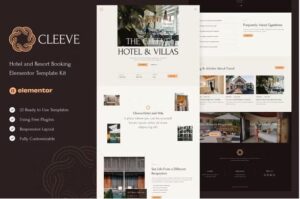 Cleeve - Hotel and Resort Booking Elementor Template Kit