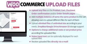 WooCommerce Upload Files