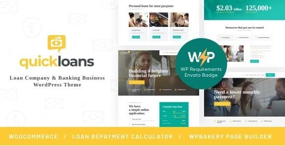 QuickLoans | Loan Company & Banking Business WordPress Theme 1 QuickLoans | Loan Company & Banking Business WordPress Theme