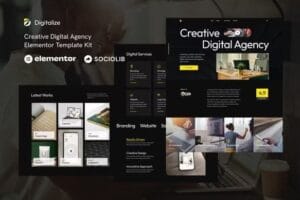 Digitalize - Creative Digital Agency & Portfolios Elementor Template Kit