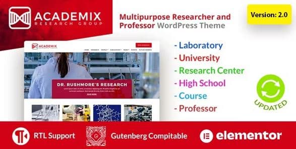 Academix - Multipurpose WordPress Theme 1 Academix - Multipurpose WordPress Theme