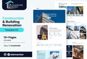 Coastline Build – Construction & Building Renovation Template Kit