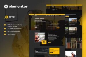 Discussion on Apex - Construction Elementor Template Kit