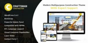 Craftsman - Construction Multipurpose WordPress Theme