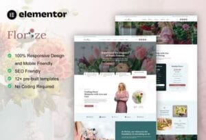 Florize - Florist & Flower Boutique Elementor Template Kit