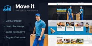 MoveIt - Movers, Relocation, Transportation Company WordPress Theme