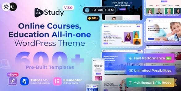 Education WordPress Theme | HiStudy 1 Education WordPress Theme | HiStudy
