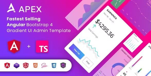 Apex - Angular 14+ & Bootstrap 4 HTML Admin Template 1 Apex - Angular 14+ & Bootstrap 4 HTML Admin Template