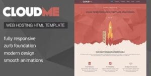Cloud Me - Web Hosting, Responsive HTML Template