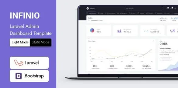 InfiniO - Laravel + Bootstrap Admin Dashboard Template 1 InfiniO - Laravel + Bootstrap Admin Dashboard Template