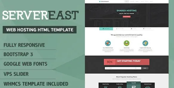 ServerEast - Web Hosting HTML Template