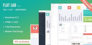 FlatLab - Bootstrap 4 Responsive Admin Template
