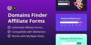 Hosting Domains Finder (Affiliate Forms)