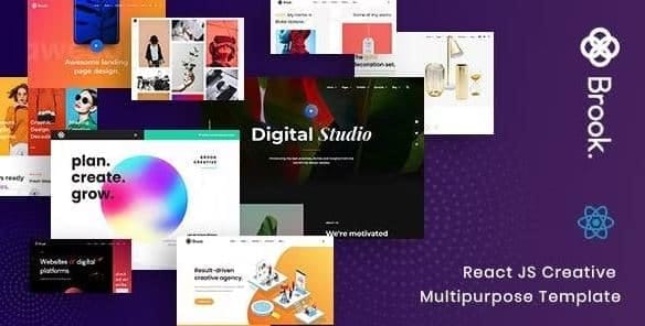 Brook - React Portfolio Template 1 Brook - React Portfolio Template