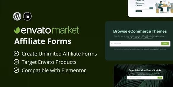 Envato Market Affiliate Forms for Elementor 1 Envato Market Affiliate Forms for Elementor