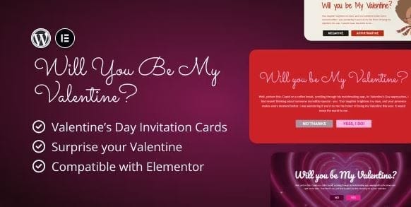 Valentine's Day Invitations for Elementor 1 Valentine's Day Invitations for Elementor