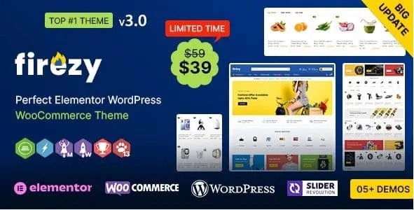 Firezy WP - Elementor Multi-purpose WooCommerce Theme 1 Firezy WP - Elementor Multi-purpose WooCommerce Theme