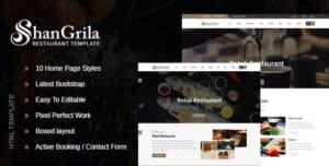 ShanGrila - Food & Resturant HTML Template