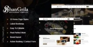 ShanGrila - Food & Resturant HTML Template