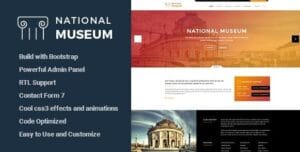 Museum - Responsive WordPress Theme