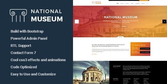 Museum - Responsive WordPress Theme 1 Museum - Responsive WordPress Theme